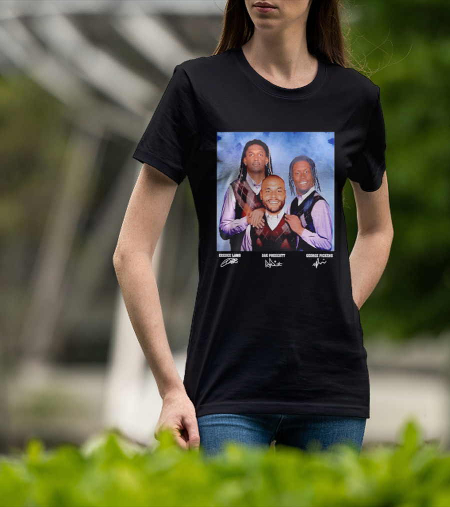 CeeDee Lamb Dak Prescott George Pickens Dallas Cowboys Pittsburgh Steelers Step Brothers T-Shirt