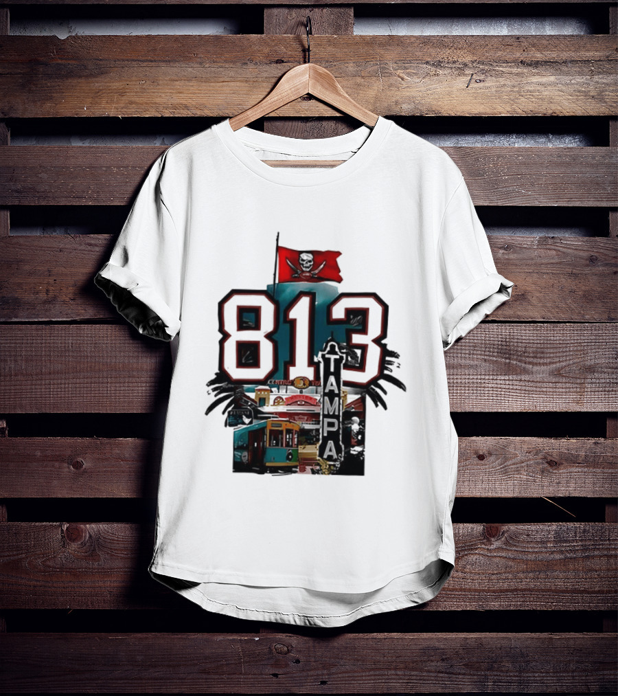 Tampa Bay Buccaneers 813 Day Raise The Flags Established 1976 Two Sided T-Shirt