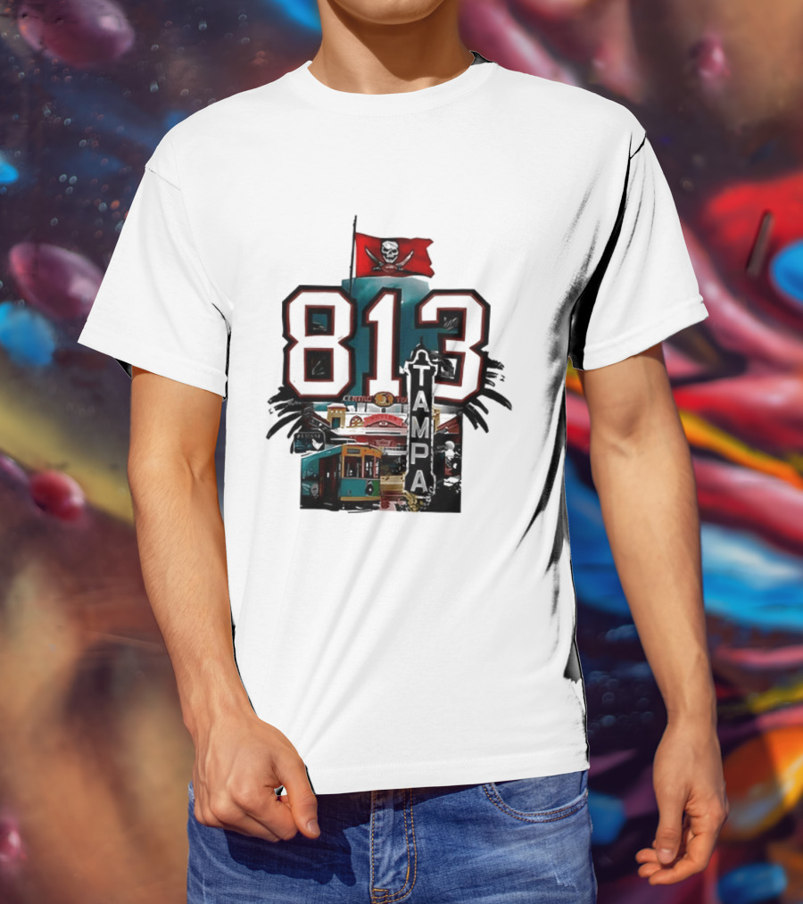 Tampa Bay Buccaneers 813 Day Raise The Flags Established 1976 Two Sided T-Shirt