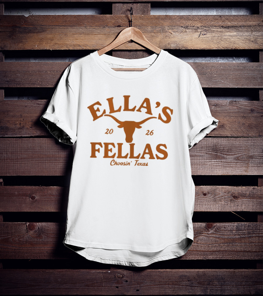 Texas Longhorns Ella's Fellas Choosin Texas 2026 Dandelion Tour Moody Center T-Shirt