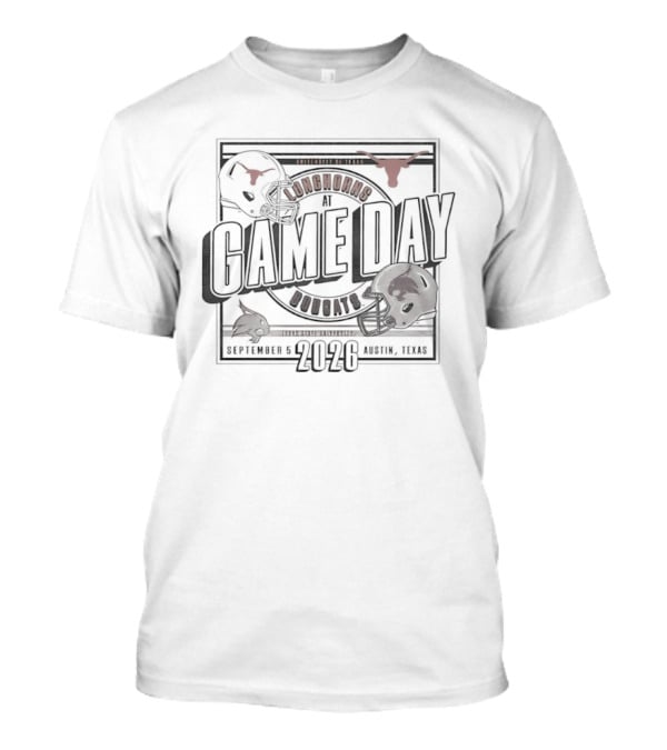 Texas Longhorns Vs Texas State Bobcats Football September 5 2026 Austin Texas T-Shirt