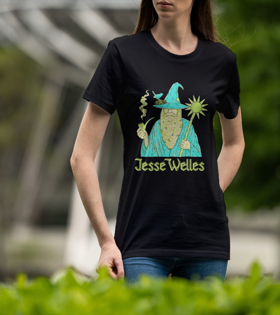 Jesse Welles Wizard Pipe Staff Bird Wizardry Magic T-Shirt