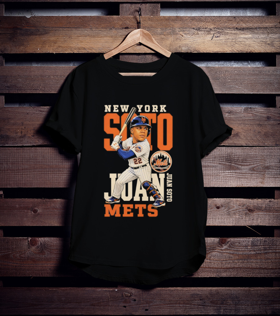 New York Mets Juan Soto 2026 MLB Season Caricature Mets T-Shirt