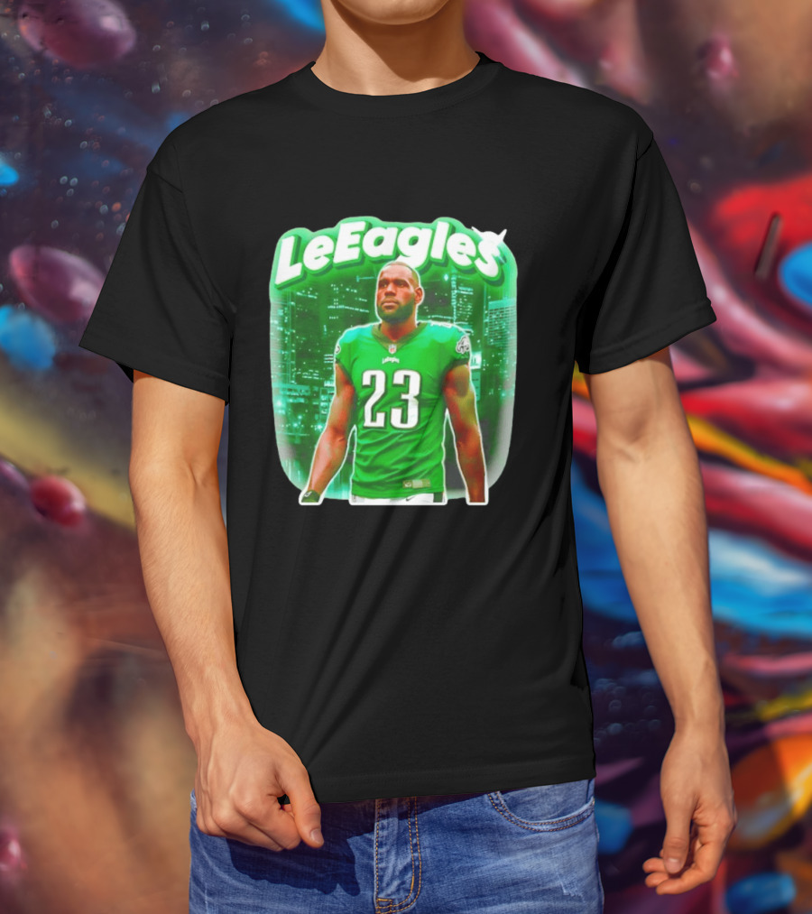 LeBron James LeEagles Philadelphia Eagles 23 Jersey T-Shirt