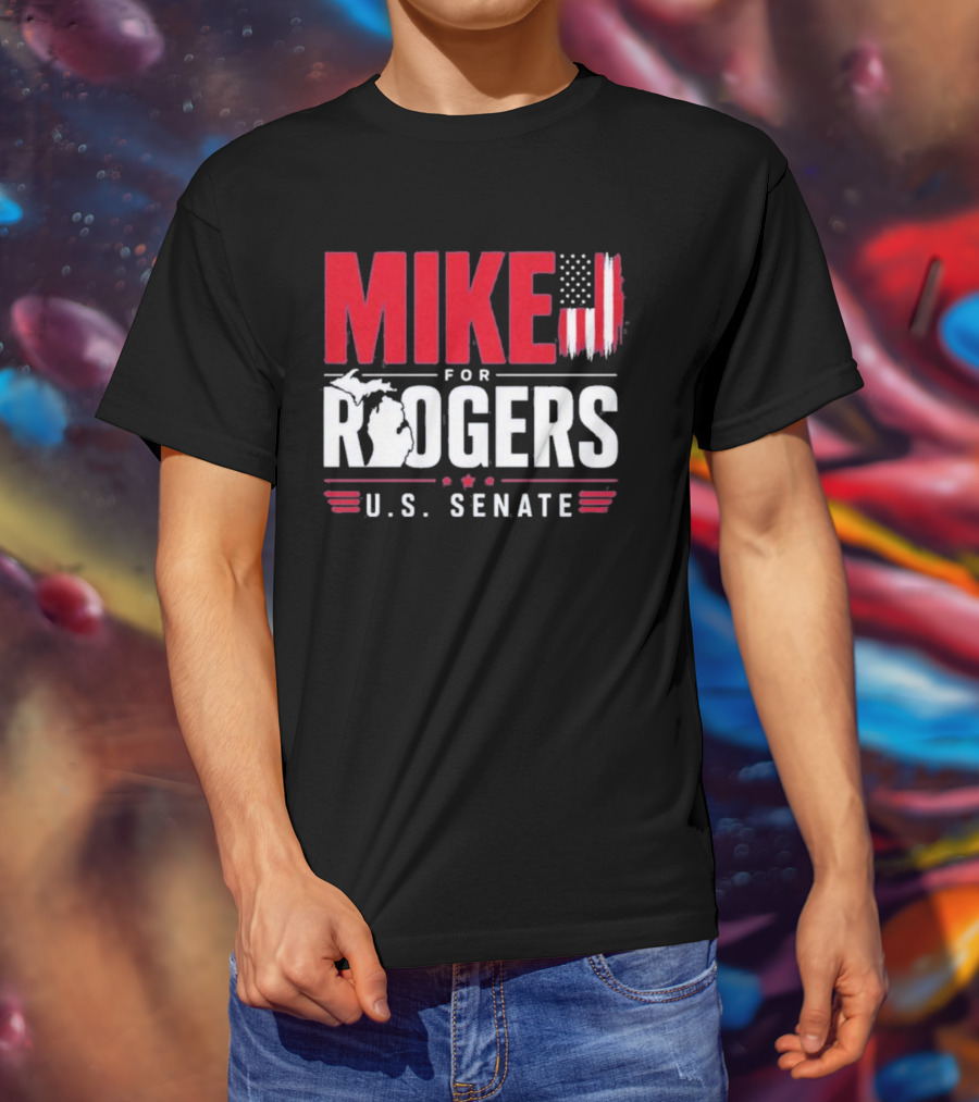 Mike Rogers U.S. Senate Campaign American Flag T-Shirt
