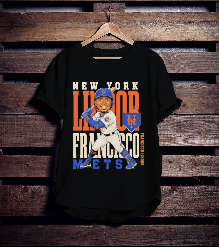 New York Mets Francisco Lindor Character 2026 MLB Season T-Shirt