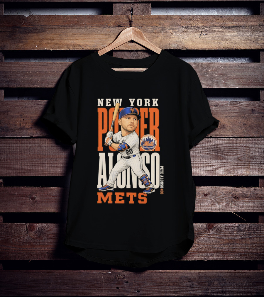 New York Mets Pete Alonso Power 2026 MLB Season T-Shirt