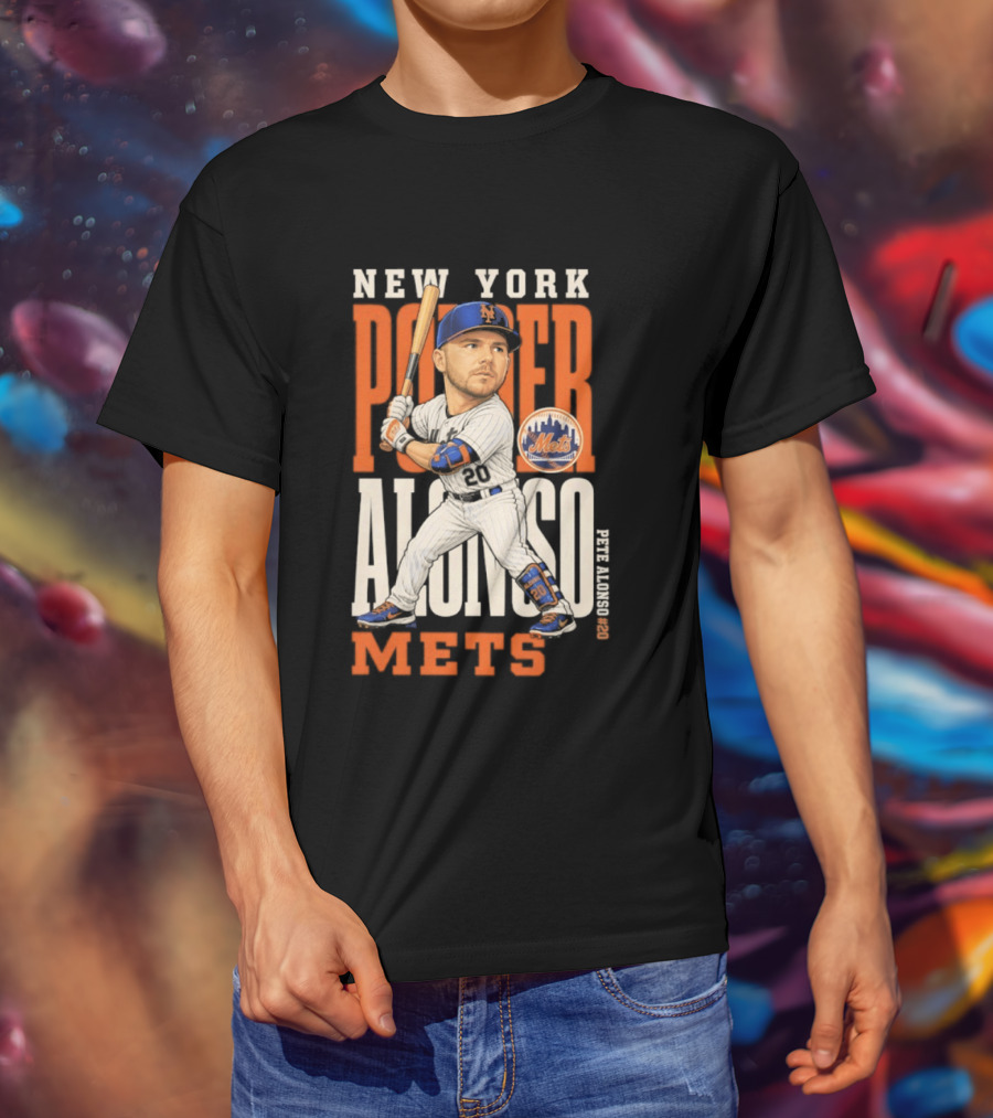 New York Mets Pete Alonso Power 2026 MLB Season T-Shirt