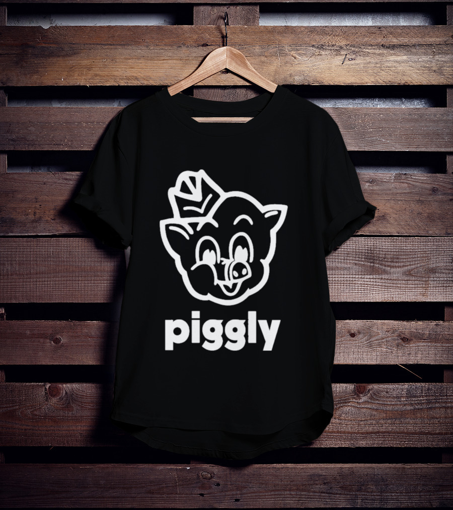 Piggly Wiggly Vintage Cartoon Mascot Retro Grocery T-Shirt