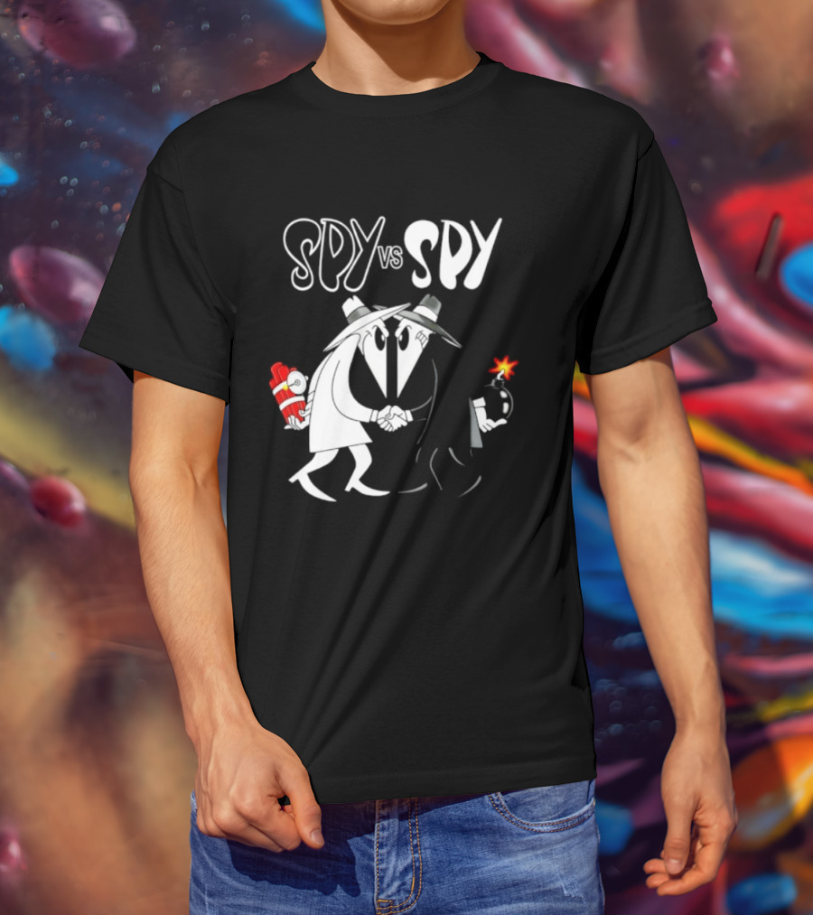 Spy Vs Spy Mad Magazine Comic Strip Cold War Classic Characters Showdown T-Shirt