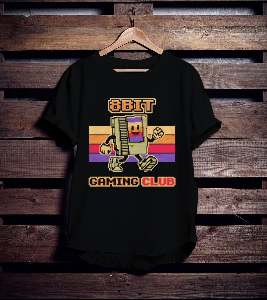 8 Bit Gaming Club Retro NES Video Games T-Shirt