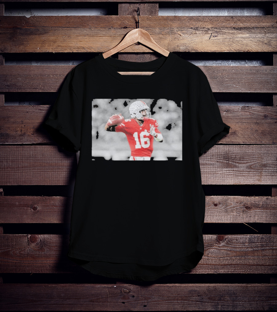 J.T. Barrett Ohio State Buckeyes #16 Football Quarterback Legend T-Shirt