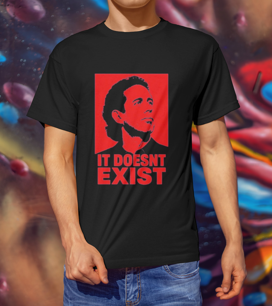Jerry Seinfeld It Doesn't Exist Bold Red T-Shirt