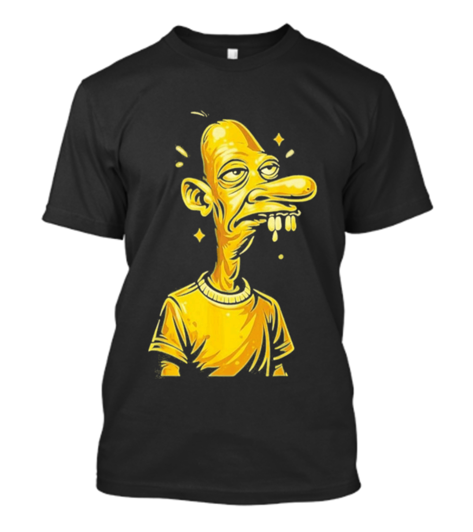 Neegy Manny Gold Statue Cartoon Character Original T-Shirt