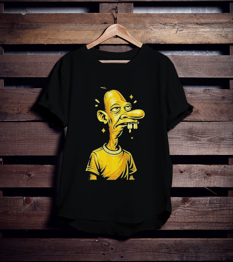 Neegy Manny Gold Statue Cartoon Character Original T-Shirt