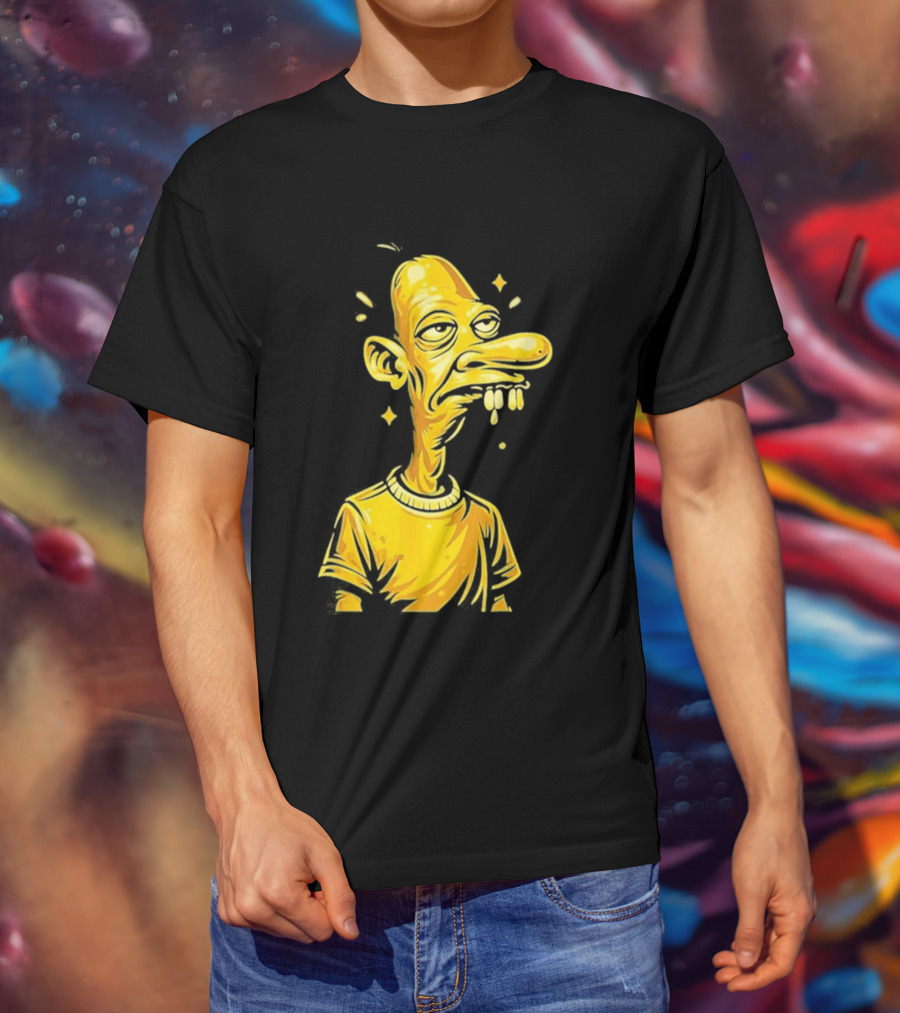 Neegy Manny Gold Statue Cartoon Character Original T-Shirt