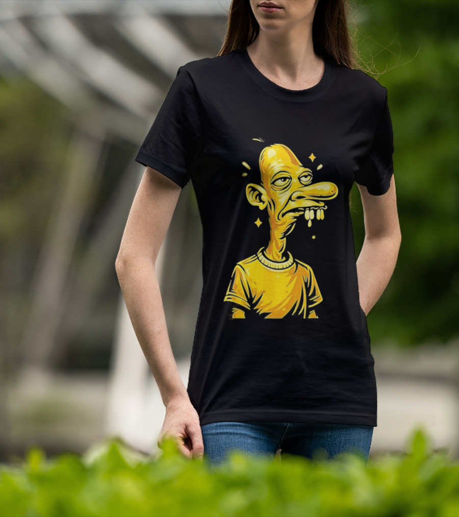 Neegy Manny Gold Statue Cartoon Character Original T-Shirt