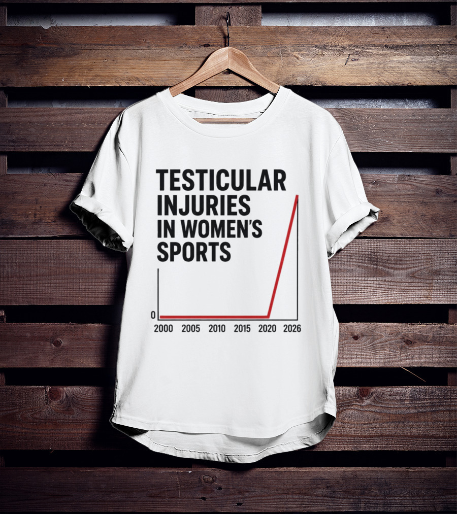 Testicular Injuries In Women's Sports 2000 2026 Graph T-Shirt