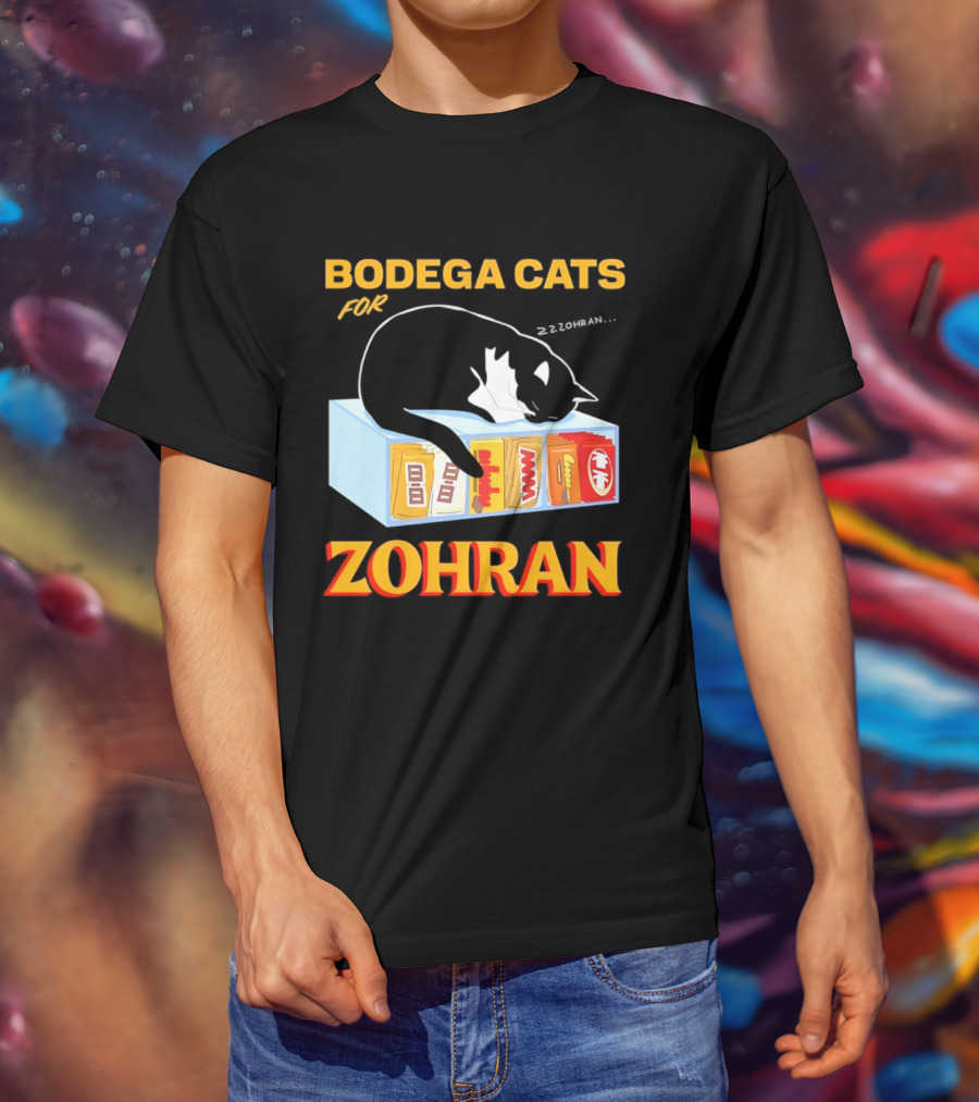 Bodega Cats For Zohran Cat Snack Kitty ZZZohran T-Shirt