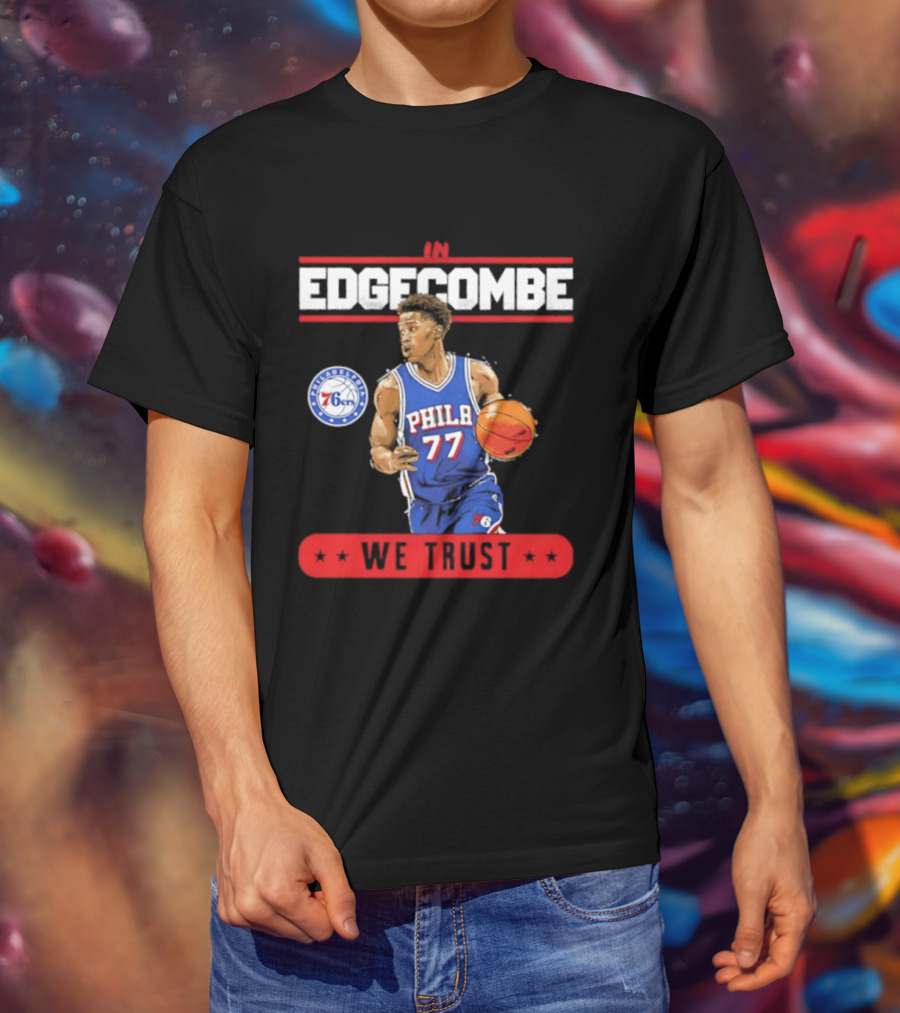 Philadelphia 76ers VJ Edgecombe In Edgecombe We Trust T-Shirt