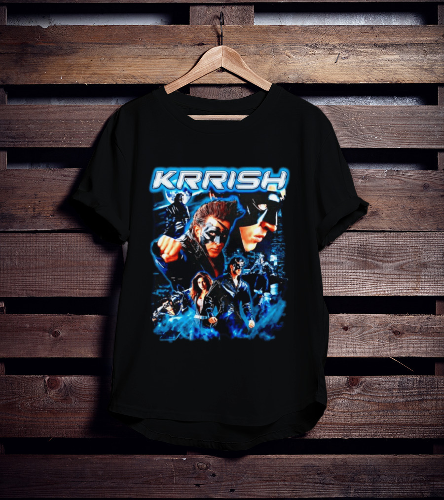 Krrish Hrithik Roshan Bollywood Movie Action Adventure Superhero T-Shirt