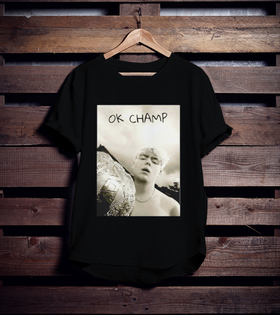 OK Champ Kyle Fletcher Holding Championship Belt T-Shirt