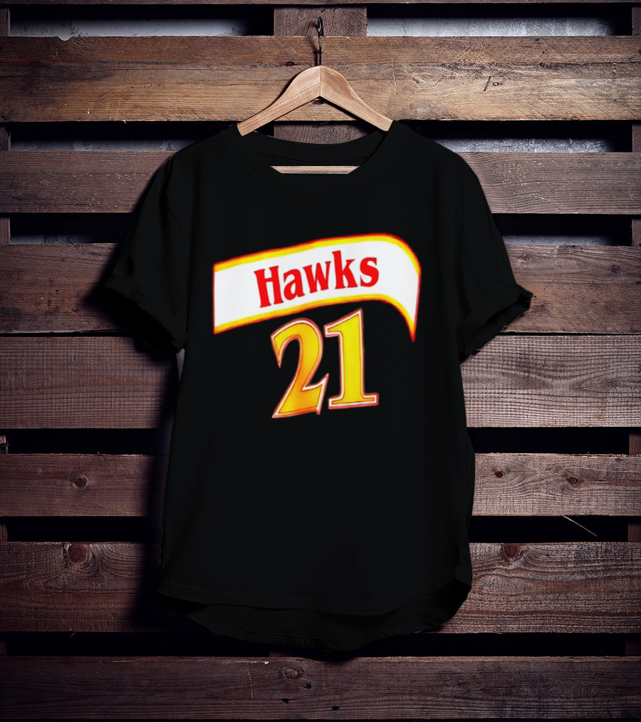 Hawks 21 Basketball Jersey NBA Team Edition T-Shirt