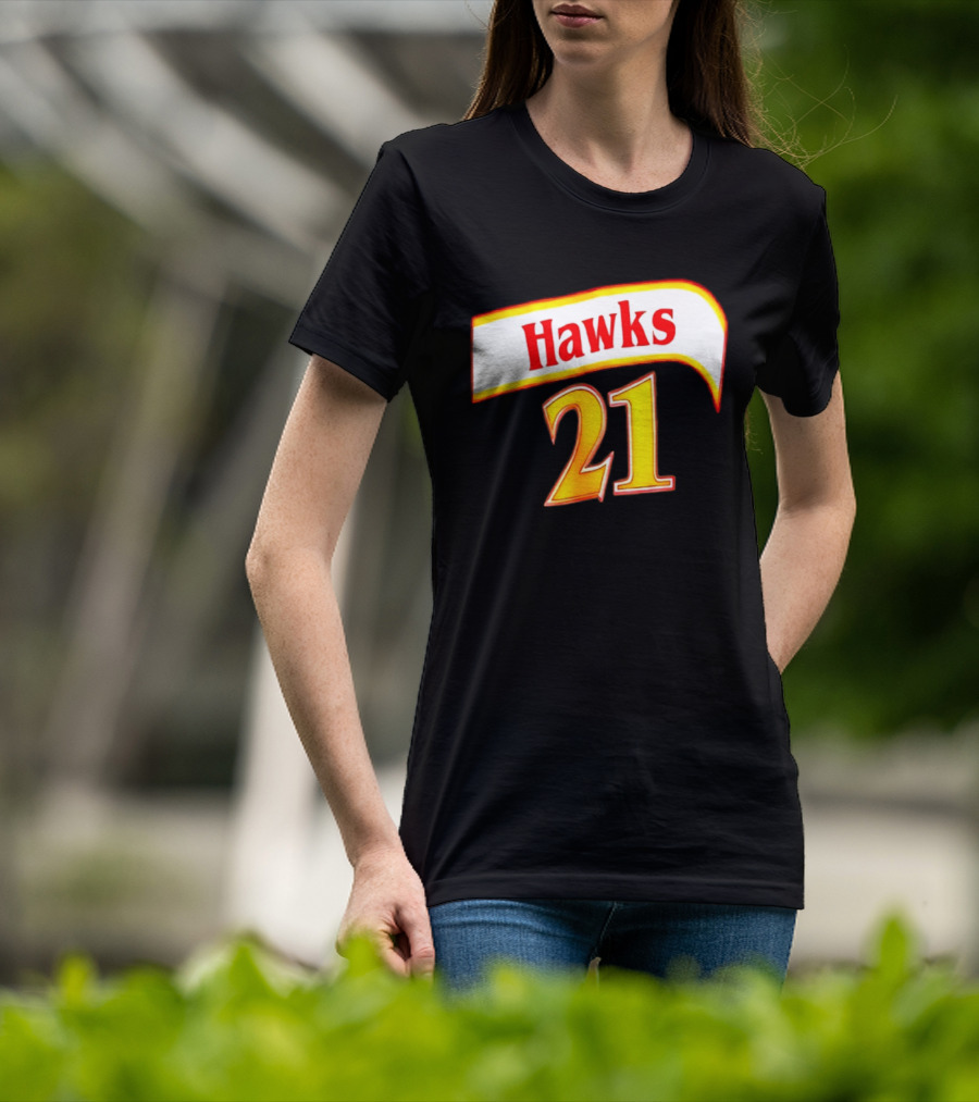 Hawks 21 Basketball Jersey NBA Team Edition T-Shirt