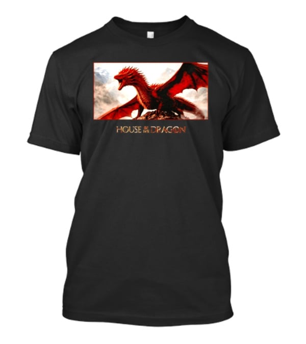 House Of The Dragon Caraxes War Memorial Mountains Scene T-Shirt