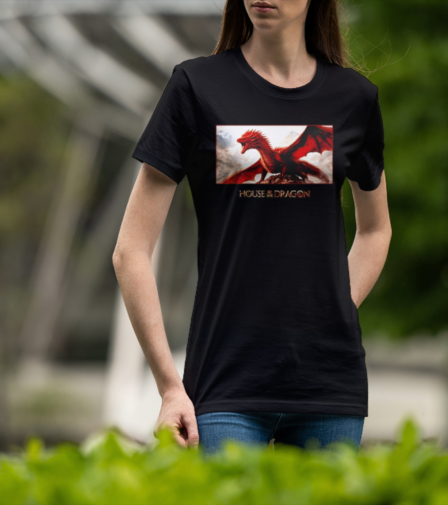 House Of The Dragon Caraxes War Memorial Mountains Scene T-Shirt