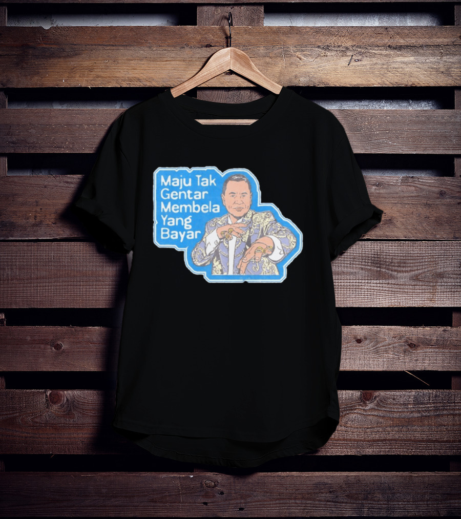 Maju Tak Gentar Membela Yang Bayar Indonesia Iconic Suit Pose T-Shirt