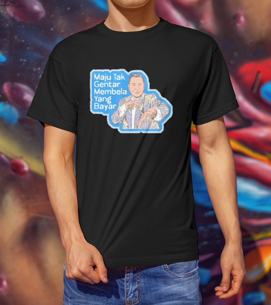 Maju Tak Gentar Membela Yang Bayar Indonesia Iconic Suit Pose T-Shirt