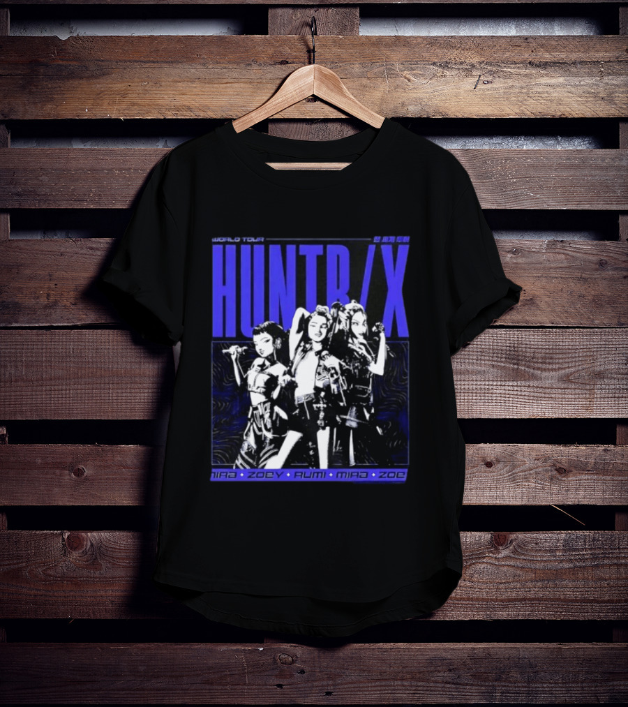 HUNT X World Tour Nira Zoey Rumi Mira Zoe Blue T-Shirt