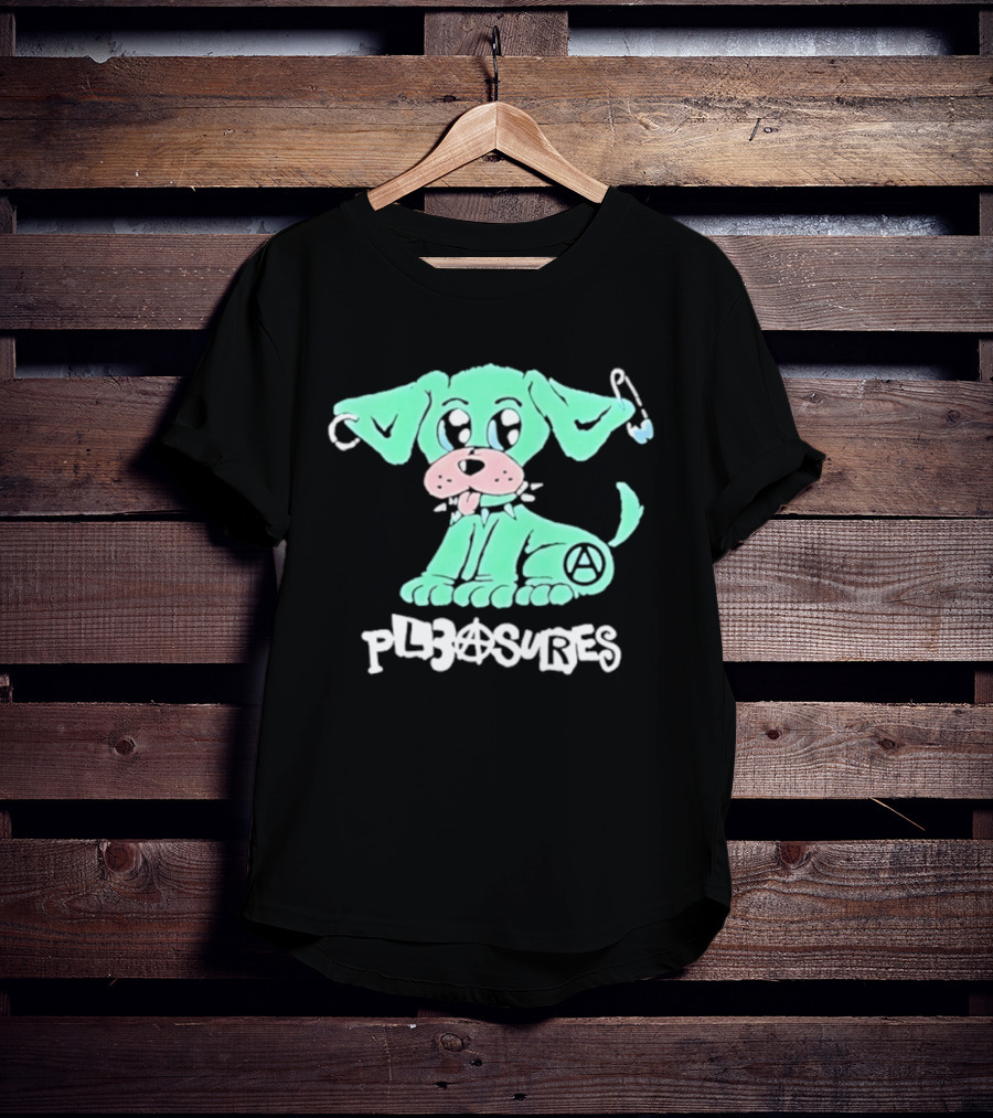 Pleasures Ruff Neon Dog Safety Pin T-Shirt