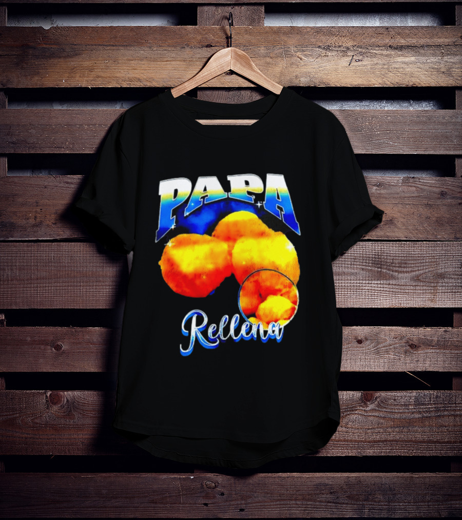 Papa Rellena Bold Text Potato Dish T-Shirt