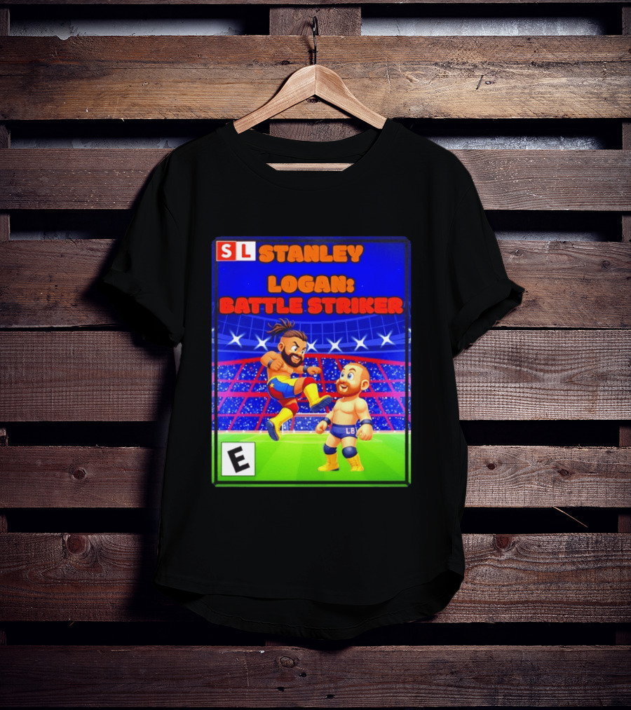 Stanley Logan Battle Striker Wrestling Game Cover T-Shirt