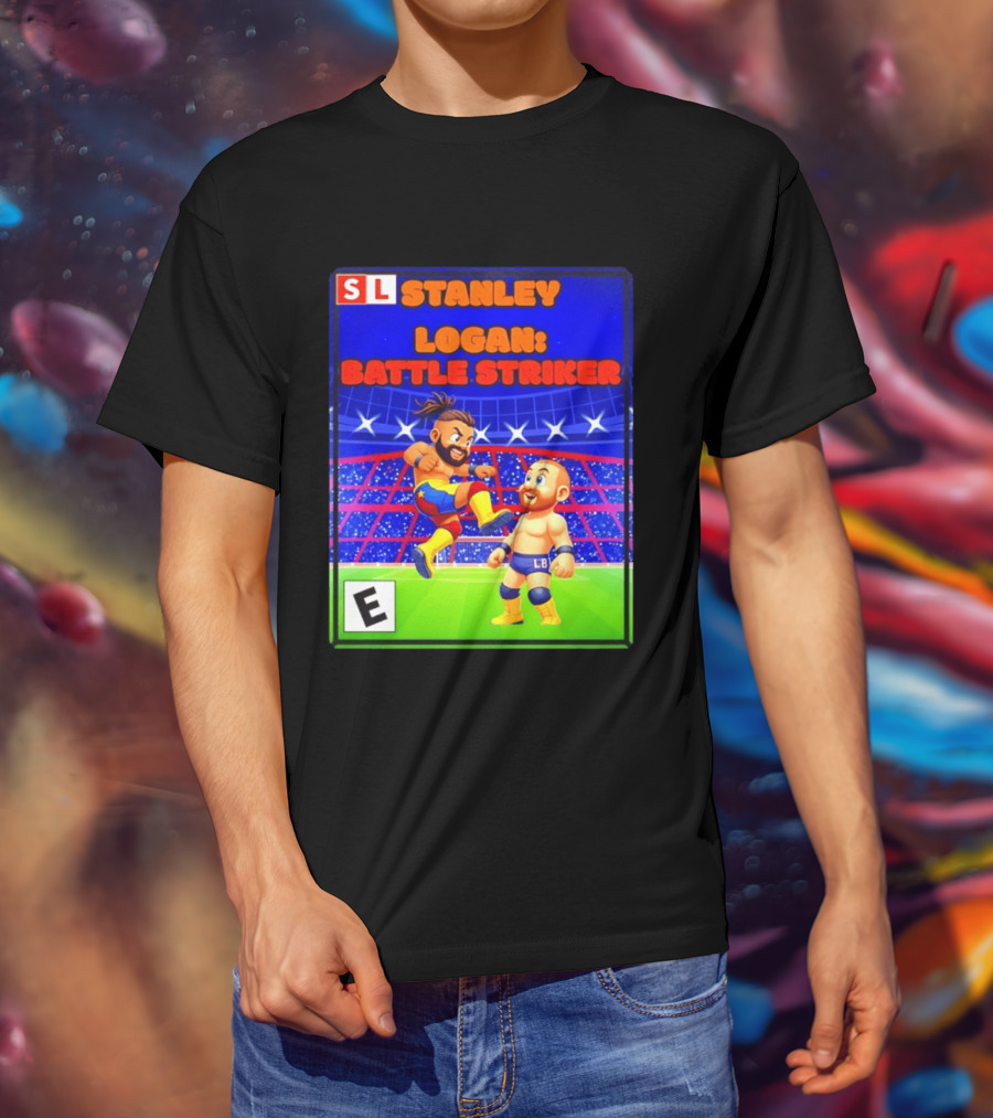 Stanley Logan Battle Striker Wrestling Game Cover T-Shirt