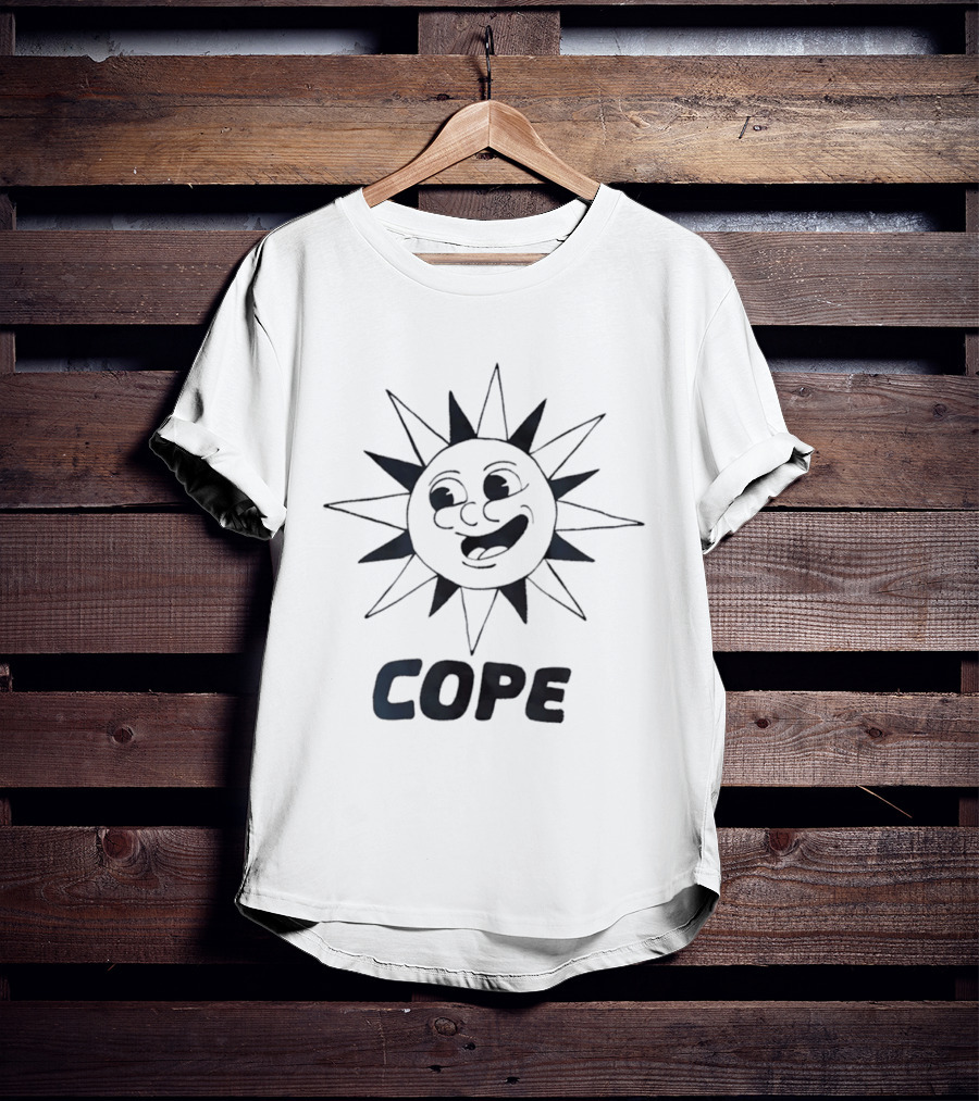 Cope Happy Sun Face Smiling Sunburst T-Shirt