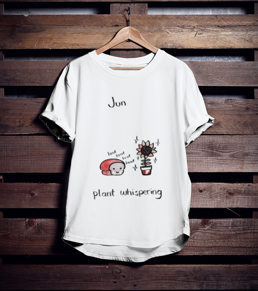 Jun Plant Whispering Bread Sunflower Loof Visual T-Shirt