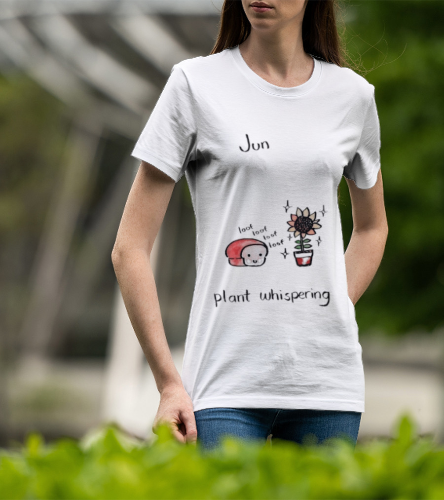 Jun Plant Whispering Bread Sunflower Loof Visual T-Shirt