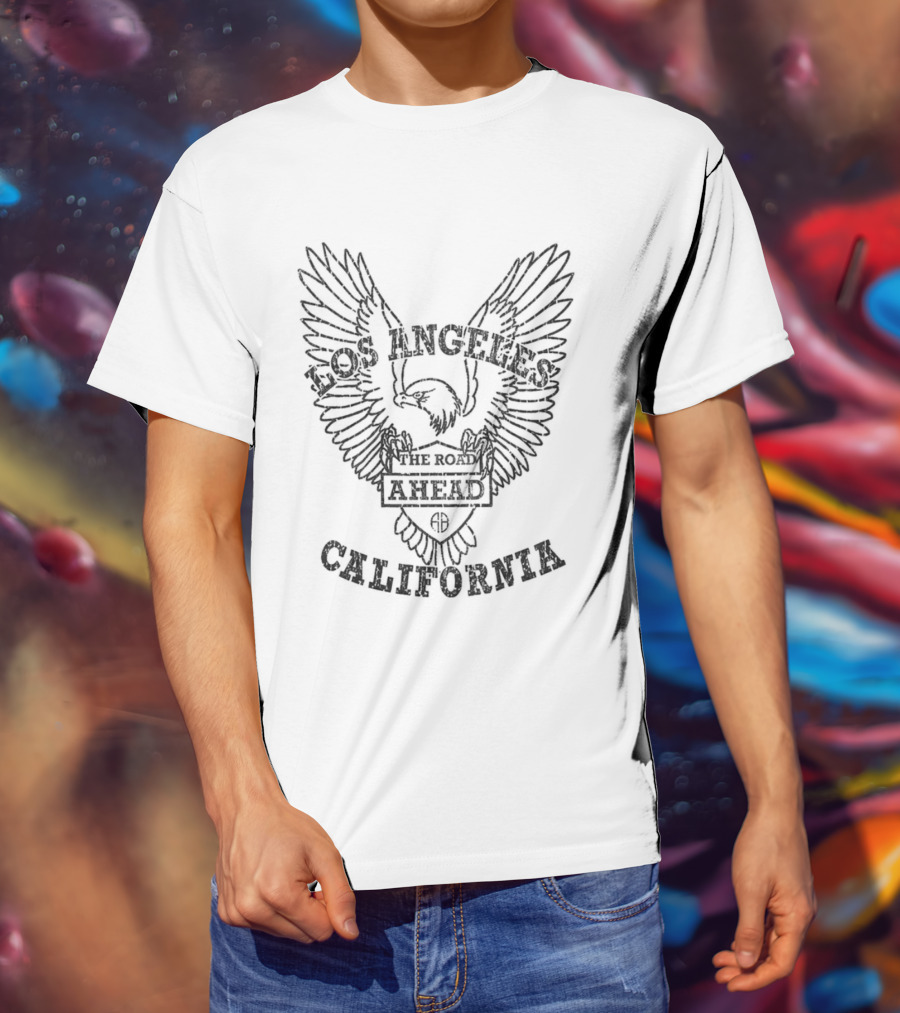Los Angeles The Road Ahead California Eagle Wings T-Shirt
