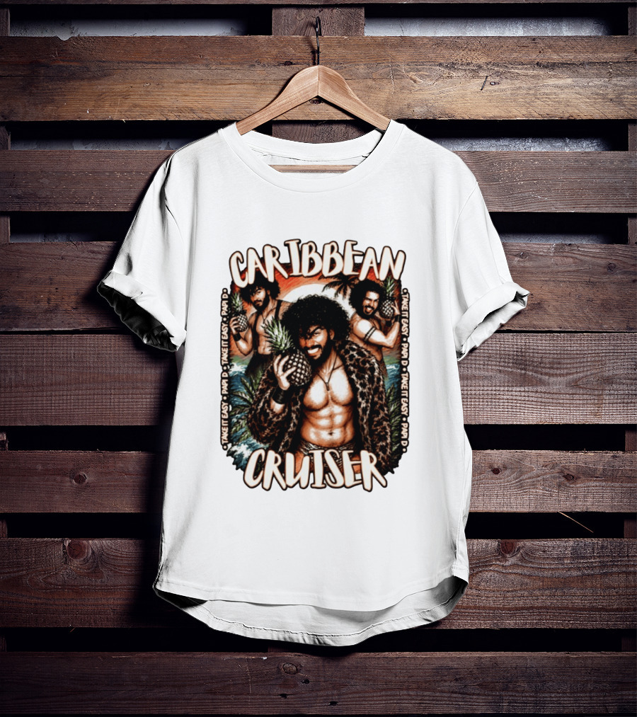 Caribbean Cruiser Papi D Take It Easy Pineapple T-Shirt