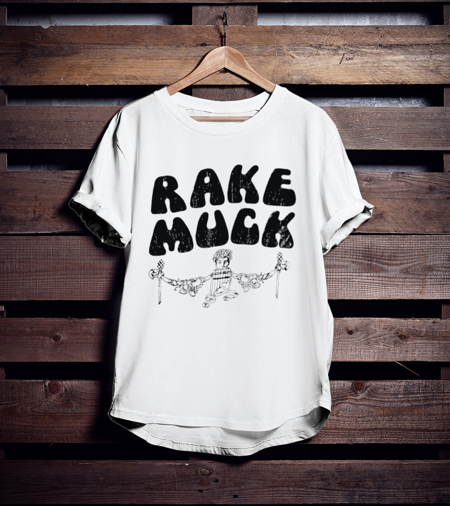 Rake Muck Mythology Pan Satyr Vintage Black And White T-Shirt