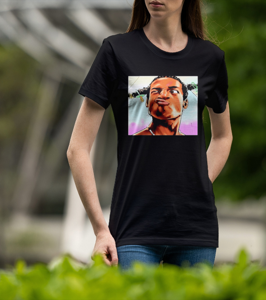 ASAP Rocky Hip Hop Rap Mob Pouty Face Meme T-Shirt