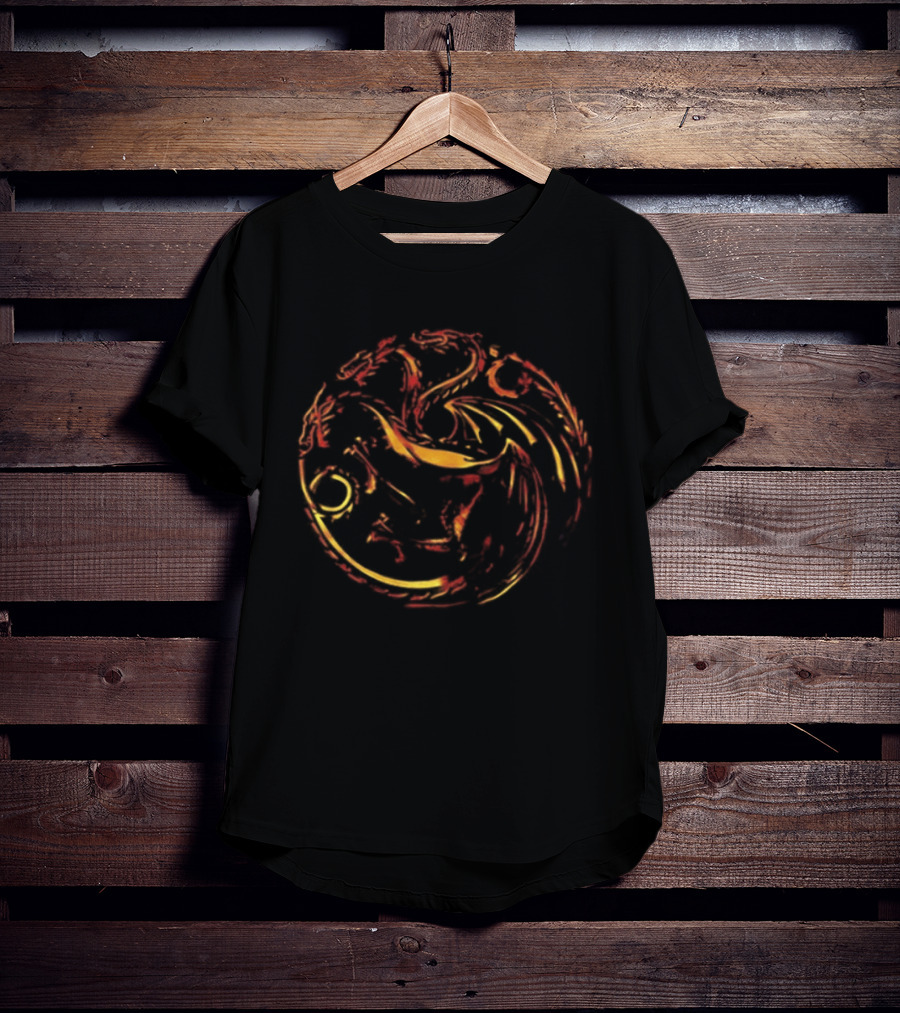 House Of The Dragon Fire Will Reign Targaryen Sigil Two Sided T-Shirt