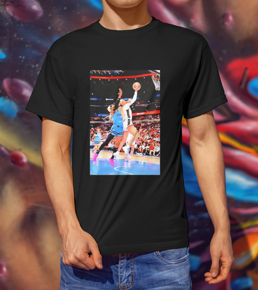 Caitlin Clark Indiana Fever Gameplay Action WNBA Basketball Competition T-Shirt