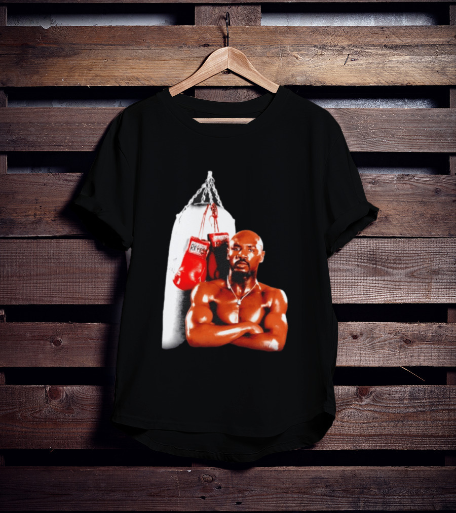 Marvelous Marvin Hagler With Cleto Reyes Boxing Gloves Iconic Champion T-Shirt