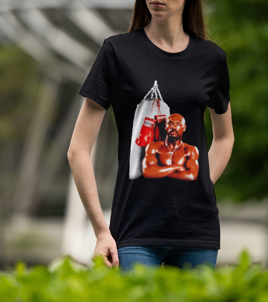 Marvelous Marvin Hagler With Cleto Reyes Boxing Gloves Iconic Champion T-Shirt