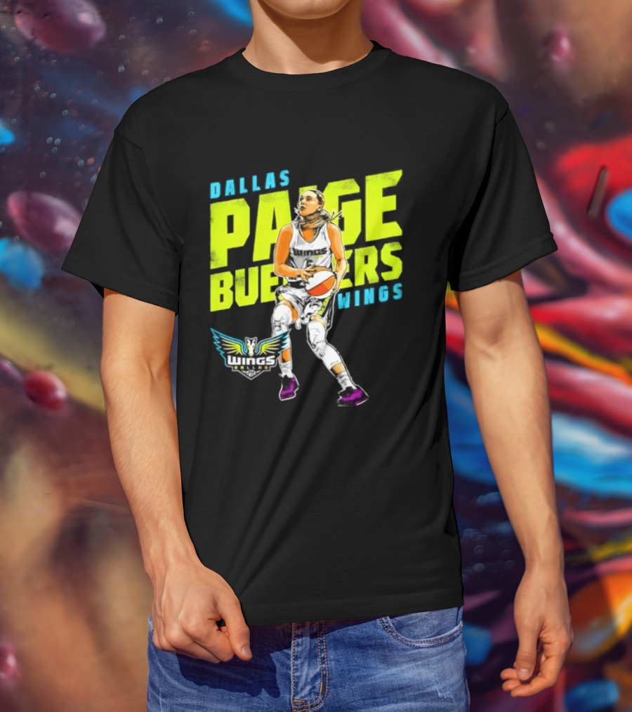 Dallas Wings Paige Bueckers WNBA Basketball Player T-Shirt