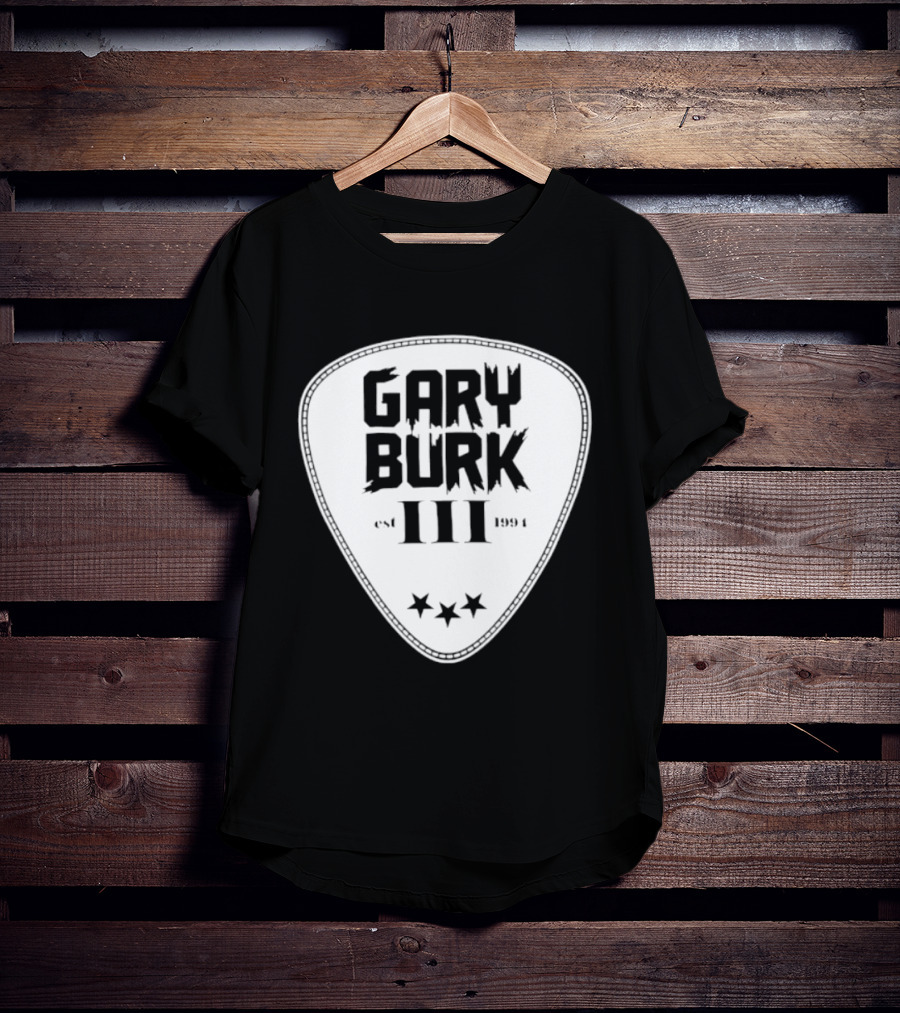 Gary Burk III Est 1994 Guitar Pick Musician Stars T-Shirt